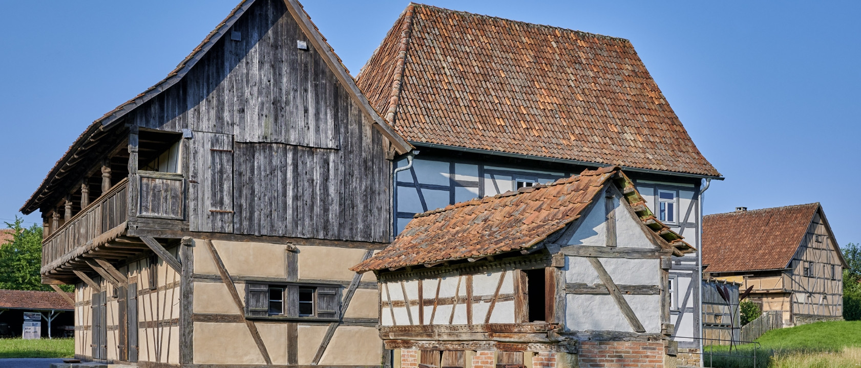 Historische Geb&auml;ude im Freilandmuseum Fladungen