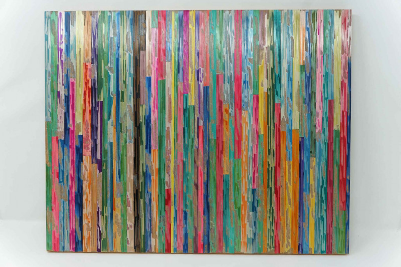 Bild mit verschiedenfarbigen Streifen