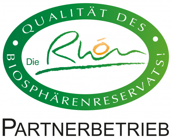Logo Qualitätssiegel Rhön, Text: Qualität des Biosphärenreservats! Die Rhön